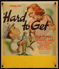 5j064 HARD TO GET WC 1938 great different images of Dick Powell & Olivia de Havilland!