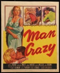 5j091 MAN CRAZY WC 1953 full-length artwork of very sexy bad girl Colleen Miller!