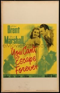 5j163 YOU CAN'T ESCAPE FOREVER WC 1942 George Brent, Brenda Marshall, good gracious what a story!