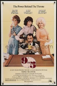 5k017 9 TO 5 1sh 1980 Dolly Parton, Jane Fonda & Lily Tomlin w/tied up Dabney Coleman!