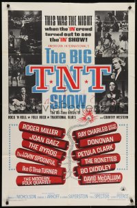 5k095 BIG T.N.T. SHOW 1sh 1966 all-star rock & roll, traditional blues, country western & rock!