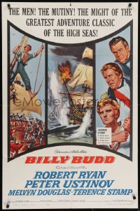 5k098 BILLY BUDD 1sh 1962 Terence Stamp, Robert Ryan, mutiny & high seas adventure!
