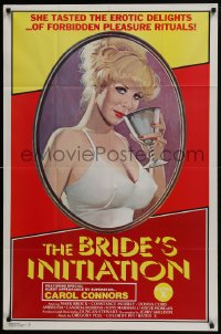 5k134 BRIDE'S INITIATION 1sh 1976 tasty erotic delights, art of sexy superstar Carol Connors!