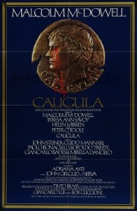 5k149 CALIGULA int'l 1sh 1980 Malcolm McDowell, Penthouse's Bob Guccione sex epic!