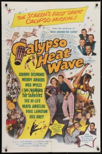 5k151 CALYPSO HEAT WAVE 1sh 1957 Desmond & Anders, from the producers of Rock Around the Clock!