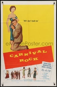 5k160 CARNIVAL ROCK 1sh 1957 Roger Corman, Susan Cabot, Hutton, Luman, The Platters, The Shadows!