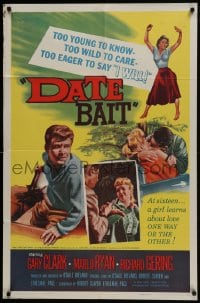 5k225 DATE BAIT 1sh 1960 teens too young to know, too wild to care & too eager to say I WILL!