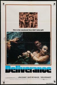 5k234 DELIVERANCE 1sh 1972 Jon Voight, Burt Reynolds, Ned Beatty, John Boorman classic!