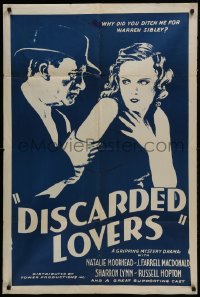 5k246 DISCARDED LOVERS 1sh R1940s sexy film star with multiple lovers is found murdered!