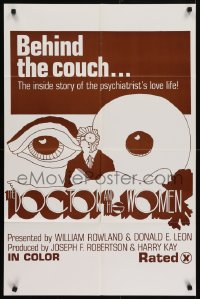 5k248 DOCTOR & HIS WOMEN 23x36 1sh 1970s the inside story of the psychiatrist's sexy love life!