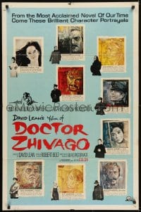 5k252 DOCTOR ZHIVAGO style C 1sh 1965 Omar Sharif, Julie Christie, David Lean epic, Piotrowski art!