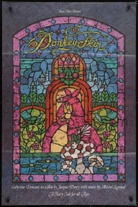 5k254 DONKEY SKIN 1sh 1975 Jacques Demy's Peau d'ane, stained glass fairytale art by Lee Reedy!