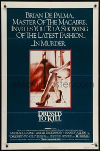 5k264 DRESSED TO KILL 1sh 1980 Brian De Palma shows you the latest fashion of murder, sexy legs!