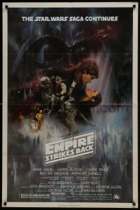 5k278 EMPIRE STRIKES BACK NSS style 1sh 1980 classic Gone With The Wind style art by Roger Kastel!