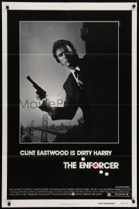 5k282 ENFORCER 1sh 1976 classic image of Clint Eastwood as Dirty Harry holding .44 magnum!