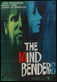 5k544 MIND BENDERS English 1sh 1963 Basil Dearden directed, wild art of Dirk Bogarde & Mary Ure!