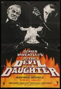 5k885 TO THE DEVIL A DAUGHTER English 1sh 1976 Richard Widmark, Christopher Lee, sexy Nastassja Kinski!