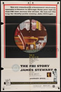 5k298 FBI STORY 1sh 1959 great images of detective Jimmy Stewart & Vera Miles!