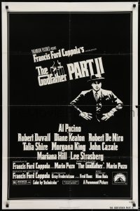 5k348 GODFATHER PART II 1sh 1974 Al Pacino in Francis Ford Coppola classic sequel!