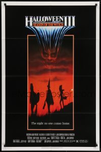 5k364 HALLOWEEN III 1sh 1982 Season of the Witch, horror sequel, the night no one comes home!