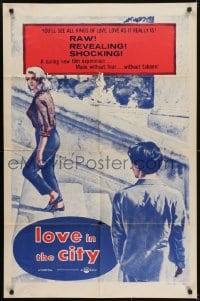 5k493 LOVE IN THE CITY 1sh 1955 Michelangelo Antonioni & Federico Fellini's L'Amore in Citta!