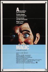 5k507 MAGIC 1sh 1978 Richard Attenborough, ventriloquist Anthony Hopkins, creepy dummy image!
