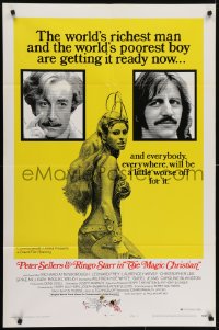 5k508 MAGIC CHRISTIAN style B 1sh 1970 close-ups of Peter Sellers, Ringo & sexy Raquel Welch!
