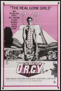 5k512 MAN FROM O.R.G.Y. 1sh 1970 he's a new kind of agent that makes his best contacts in bed!