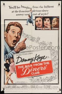 5k513 MAN FROM THE DINERS' CLUB 1sh 1963 Danny Kaye, funniest picture since money went out of style