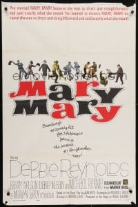 5k528 MARY MARY 1sh 1963 Debbie Reynolds, Barry Nelson, Michael Rennie, musical comedy!