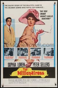 5k543 MILLIONAIRESS 1sh 1960 beautiful Sophia Loren is the richest girl in the world, Peter Sellers