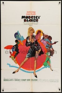 5k551 MODESTY BLAISE 1sh 1966 Bob Peak art of sexiest female secret agent Monica Vitti!