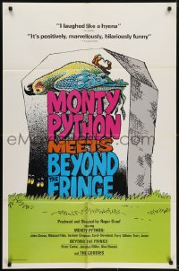 5k558 MONTY PYTHON MEETS BEYOND THE FRINGE 1sh 1976 Pleasure at Her Majesty's, wacky art!