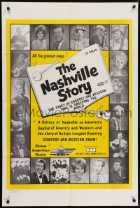 5k579 NASHVILLE STORY 1sh 1970s the best Tennessee country western music stars!