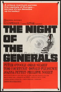 5k598 NIGHT OF THE GENERALS style B 1sh 1967 World War II officer Peter O'Toole, different eye art!