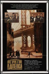 5k625 ONCE UPON A TIME IN AMERICA 1sh 1984 De Niro, James Woods, Sergio Leone, many images!