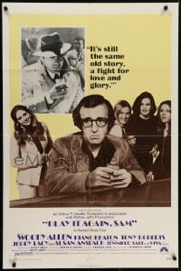 5k661 PLAY IT AGAIN, SAM 1sh 1972 Woody Allen, Diane Keaton, Jerry Lacy as Humphrey Bogart!