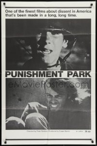 5k681 PUNISHMENT PARK 1sh 1971 Peter Watkins finest film about dissent in America, rare!