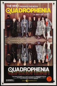 5k686 QUADROPHENIA style B 1sh 1979 The Who, great image of Sting, English rock 'n' roll!