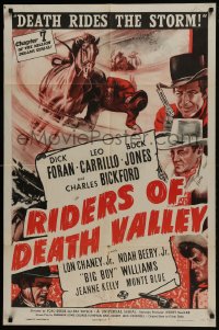 5k715 RIDERS OF DEATH VALLEY chapter 7 1sh 1941 Universal serial, Bickford, Death Rides the Storm!