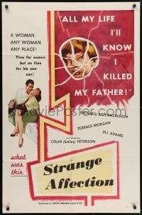5k745 SCAMP 1sh 1959 Strange Affection, Richard Attenborough knows he killed his father!