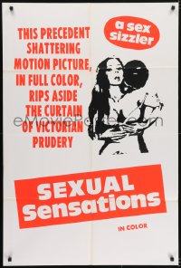 5k758 SEXUAL SENSATIONS 1sh 1970s rips aside the curtain of Victorian prudery, a sex sizzler!