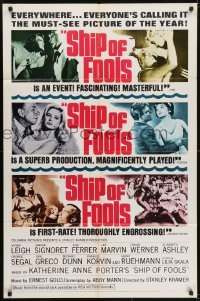 5k767 SHIP OF FOOLS style B 1sh 1965 Stanley Kramer's movie based on Katharine Anne Porter's book!