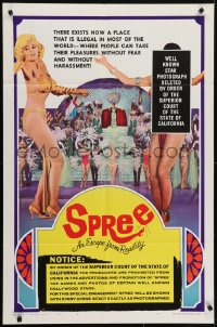 5k805 SPREE style C 1sh 1967 sexy dancers Jayne Mansfield & Juliet Prowse in Las Vegas!