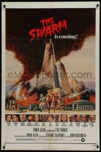 5k844 SWARM style B 1sh 1978 directed by Irwin Allen, all-star cast, killer bee attack is coming!
