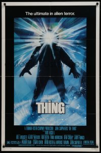 5k870 THING 1sh 1982 John Carpenter classic sci-fi horror, Struzan, new credit studio style!