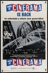5k871 THIS IS CINERAMA 1sh R1973 back to entertain a whole new generation!