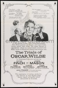 5k904 TRIALS OF OSCAR WILDE 1sh 1960 Peter Finch in the title role, Yvonne Mitchell, James Mason