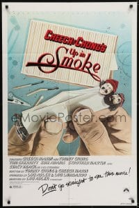 5k924 UP IN SMOKE recalled 1sh 1978 Cheech & Chong, don't go straight to see this movie!