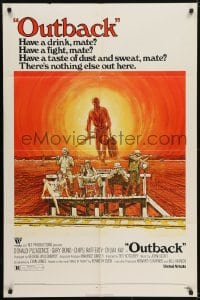 5k945 WAKE IN FRIGHT 1sh 1971 Ted Kotcheff Australian Outback cult classic, have a drink mate!